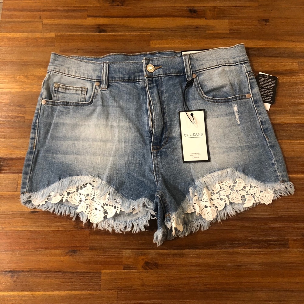 CP High Rise Denim Shorts